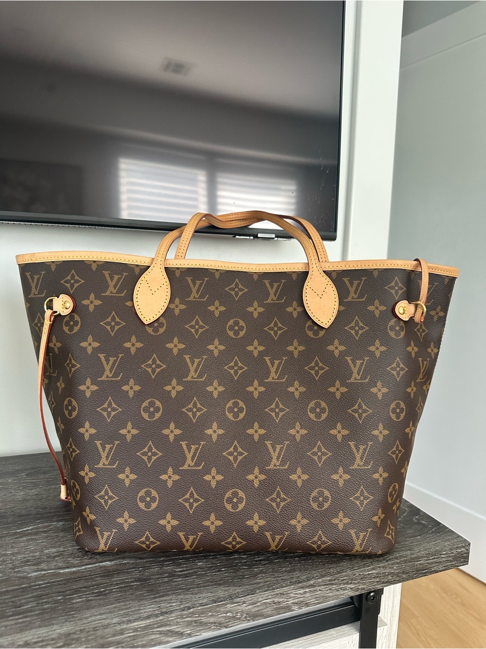 Louis Vuitton Monogram Canvas Tote with Vachetta Trim